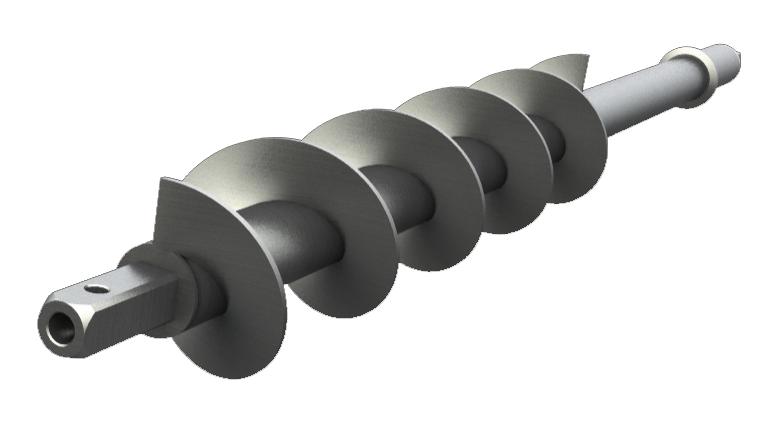 Шнек Ø250мм  L=1,4   ШБ 250/114х8/1400/200/Т90/8